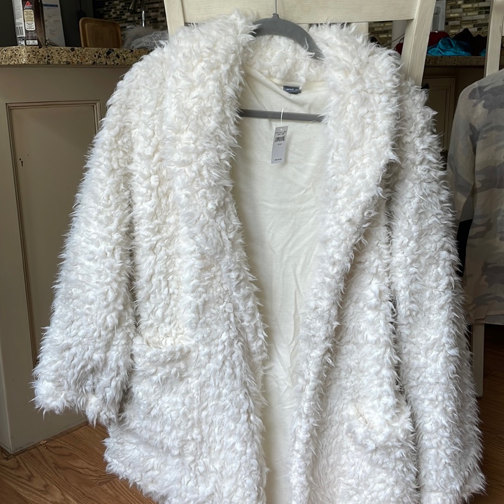 White Fuzzy Sweater